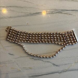 Maison Margiela rose gold chocker necklace